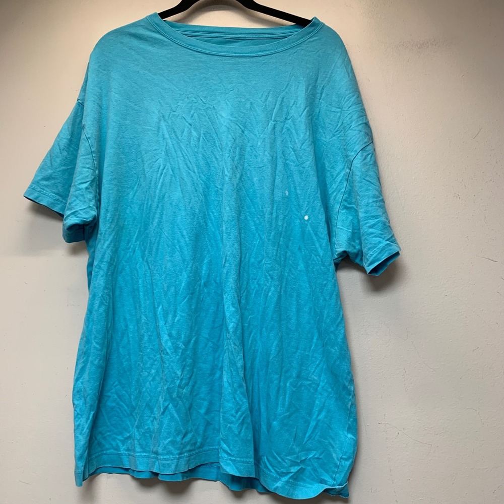 Victoria's Secret PINK T-Shirt Women OS Blue Good Oversized Cotton Tee 15194